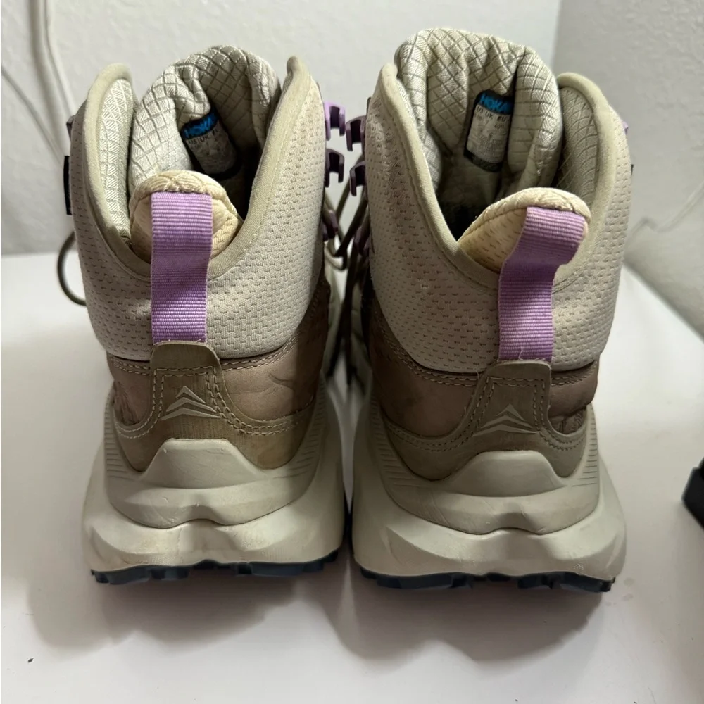 Hoka Women's Kaha 2 Gore-Tex Boots - Beige and Lavender - Picture 5 of 8